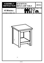 BIG FURNITURE WAREHOUSE Dorset KY013 Assembly Instruction Manual предпросмотр