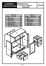 Предварительный просмотр 3 страницы BIG FURNITURE WAREHOUSE Dorset KY028 Assembly Instruction Manual