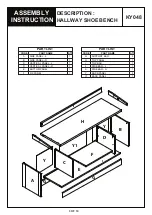 Предварительный просмотр 3 страницы BIG FURNITURE WAREHOUSE Dorset KY048 Assembly Instruction Manual