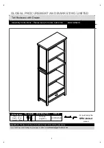 Предварительный просмотр 1 страницы BIG FURNITURE WAREHOUSE GPM Avon BKS1DWAVO Assembly Instructions Manual