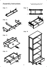 Предварительный просмотр 10 страницы BIG FURNITURE WAREHOUSE GPM Avon BKS1DWAVO Assembly Instructions Manual