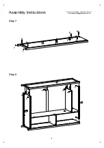 Предварительный просмотр 8 страницы BIG FURNITURE WAREHOUSE GPM Avon ROB3DRAVO Assembly Instructions Manual