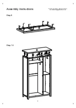 Предварительный просмотр 9 страницы BIG FURNITURE WAREHOUSE GPM Avon ROB3DRAVO Assembly Instructions Manual