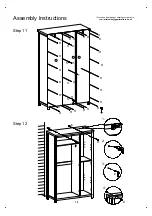 Предварительный просмотр 10 страницы BIG FURNITURE WAREHOUSE GPM Avon ROB3DRAVO Assembly Instructions Manual