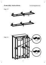 Предварительный просмотр 11 страницы BIG FURNITURE WAREHOUSE GPM Avon ROB3DRAVO Assembly Instructions Manual