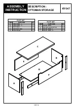 Предварительный просмотр 3 страницы BIG FURNITURE WAREHOUSE KY047 Assembly Instruction Manual