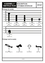 Предварительный просмотр 4 страницы BIG FURNITURE WAREHOUSE KY047 Assembly Instruction Manual