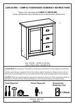 Предварительный просмотр 1 страницы BIG FURNITURE WAREHOUSE Lancaster G-LANCHSCRM Assembly Instructions Manual