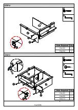 Предварительный просмотр 9 страницы BIG FURNITURE WAREHOUSE Lancaster G-LANCHSCRM Assembly Instructions Manual