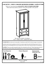 Предварительный просмотр 1 страницы BIG FURNITURE WAREHOUSE Lancaster GX-LAN22WCRM Assembly Instructions Manual