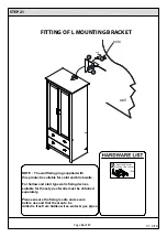 Предварительный просмотр 16 страницы BIG FURNITURE WAREHOUSE Lancaster GX-LAN22WCRM Assembly Instructions Manual