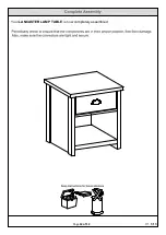 Preview for 12 page of BIG FURNITURE WAREHOUSE LANCASTER LAMP TABLE Assembly Instructions Manual