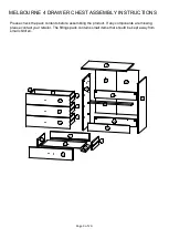 Предварительный просмотр 3 страницы BIG FURNITURE WAREHOUSE MELBOURNE G-MEL04CBWN Assembly Instructions Manual