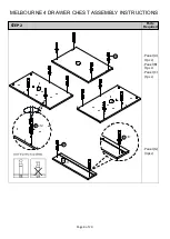 Предварительный просмотр 8 страницы BIG FURNITURE WAREHOUSE MELBOURNE G-MEL04CBWN Assembly Instructions Manual