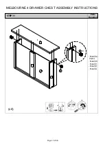 Предварительный просмотр 17 страницы BIG FURNITURE WAREHOUSE MELBOURNE G-MEL04CBWN Assembly Instructions Manual