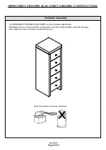 Предварительный просмотр 6 страницы BIG FURNITURE WAREHOUSE MIRRORED 5 DRAWER SLIM CHEST Assembly Instructions Manual