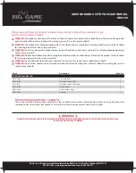 Big Game Treestands HB0100 Setup & Usage Manual preview