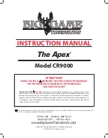 Предварительный просмотр 1 страницы Big Game Treestands The Apex CR9000 Instruction Manual