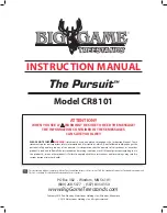 Big Game Treestands The Pursuit CR8101 Instruction Manual предпросмотр