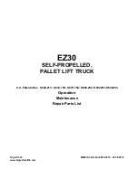 Big Joe EZ30 Operation, Maintenance, Repair Parts List preview