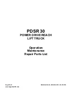 Big Joe PDSR 30 Installation, Operation, Maintenance & Repair Parts preview