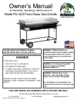 Preview for 1 page of BIG JOHN PG-52S Owner'S Manual For Assembly, Operating & Maintenance