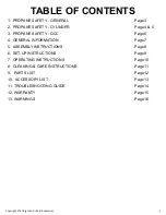 Preview for 2 page of BIG JOHN PG-52S Owner'S Manual For Assembly, Operating & Maintenance