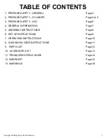 Preview for 2 page of BIG JOHN PG-72S Owner'S Manual For Assembly, Operating & Maintenance