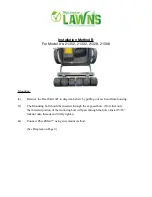 Preview for 3 page of Big League Lawns CheckMate 21462 Installation Manual