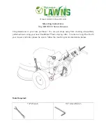 Предварительный просмотр 2 страницы Big League Lawns CheckMate Troy-Bilt WC33 Series Mounting Instructions