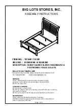 BIG LOTS STORES SIDNEY 1513HF Assembly Instructions preview