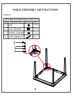 Предварительный просмотр 5 страницы Big Lots 810282761 Assembly Instructions Manual