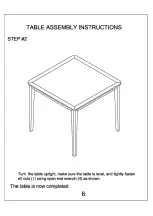 Предварительный просмотр 6 страницы Big Lots 810282761 Assembly Instructions Manual