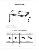 Preview for 3 page of Big Lots HARLOW 6PCS DINING SET Assembly Instructions Manual