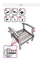 Предварительный просмотр 5 страницы Big Lots Steel Slat 2PK Club Chairs BS21012 Assembly Instructions Manual