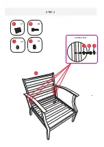 Предварительный просмотр 6 страницы Big Lots Steel Slat 2PK Club Chairs BS21012 Assembly Instructions Manual