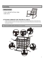 Preview for 4 page of Big Lots Willow Point DE21343 Assembly And Care Manual