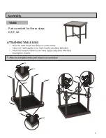 Preview for 5 page of Big Lots Willow Point DE21343 Assembly And Care Manual