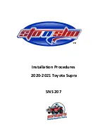 Предварительный просмотр 1 страницы Big Mikes Performance Parts STO N SHO SNS 207 Installation Procedures Manual