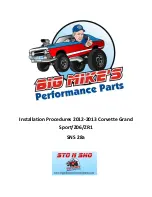 Big Mikes Performance Parts STO N SHO SNS 28a Installation Procedures Manual preview