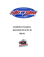 Big Mikes Performance Parts STO N SHO SNS 63 Installation Procedures Manual предпросмотр