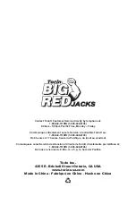 Предварительный просмотр 16 страницы BIG RED JACKS T82002 Owner'S Manual