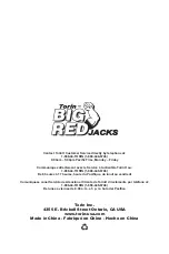 Предварительный просмотр 31 страницы BIG RED JACKS T88007 Owner'S Manual