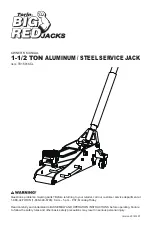 BIG RED JACKS Torin T815016CL Owner'S Manual preview