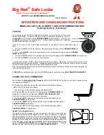 Preview for 1 page of Big Red CDL-3 Operation And Changing Instructions