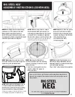 Предварительный просмотр 4 страницы BIG STEEL KEG Barbecue grill Unpacking & Assembly Instructions