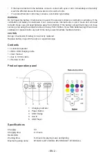 Preview for 9 page of Bigben 3499550367799 Operating Instructions Manual