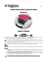 Preview for 5 page of Bigben CD52 USB User Manual