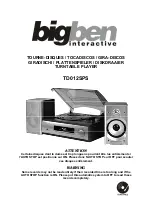 Preview for 1 page of Bigben TD012SPS Manual