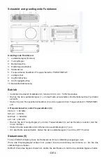 Preview for 40 page of Bigben TR23 Operating Instructions Manual